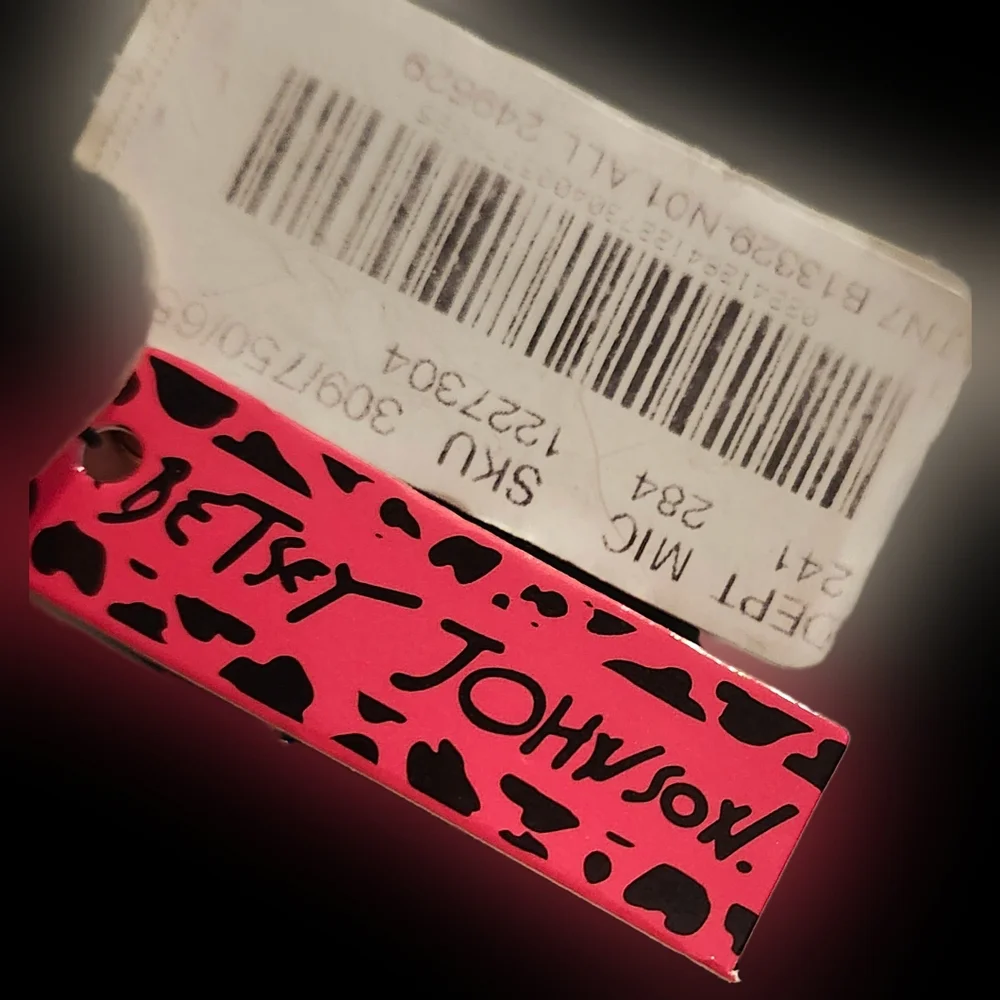 Vintage Betsey Johnson Rhinestone Flowers, Skulls, & Rose Statement Necklace NWT - Picture 6 of 11